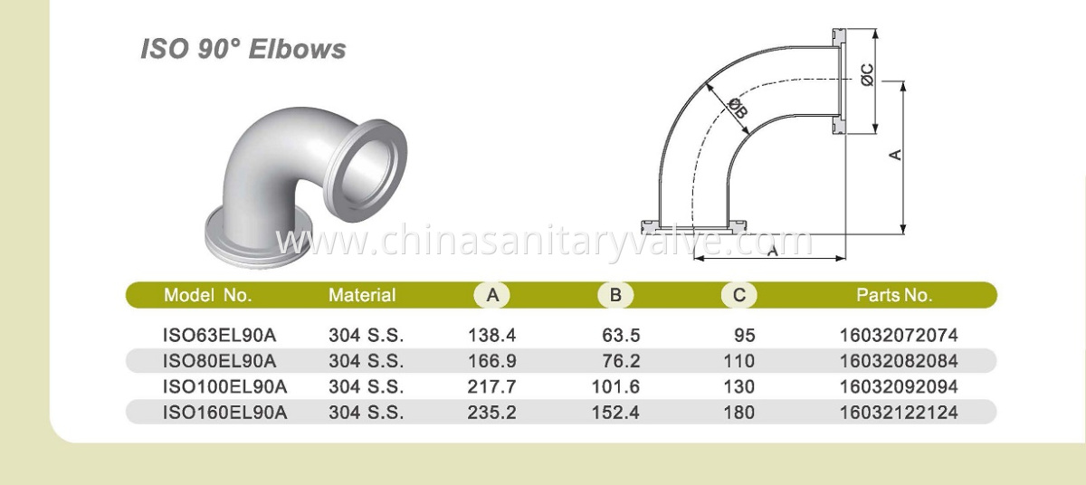 ISO 90 DEGREE ELBOW